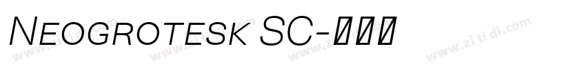 Neogrotesk SC字体转换